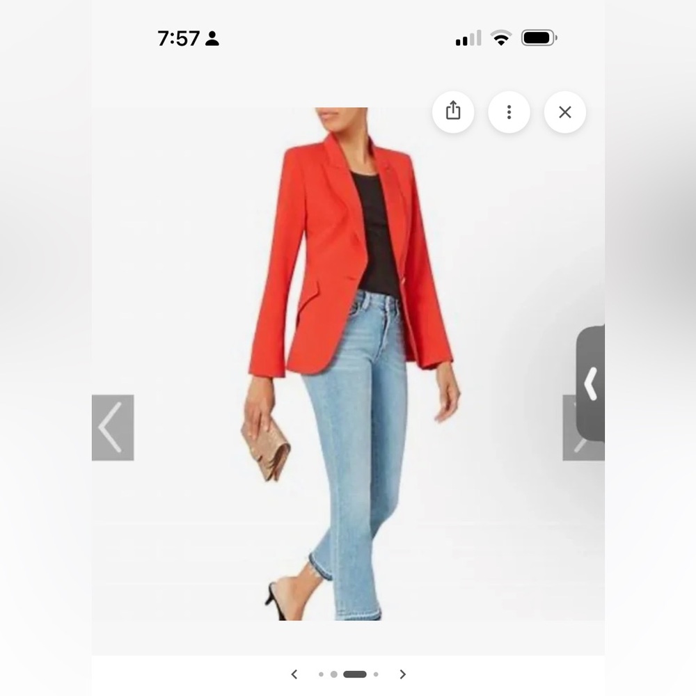 L'AGENCE red chamberlain blazer
